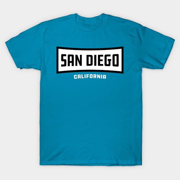 San Diego, California T-Shirt by whereabouts